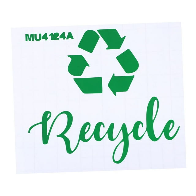 Recycle Trash Sticker Logo Sign Decal Self Adhesive Trash Decal