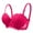 Wine, variant on Gymayou Women Half Cup Floral Lace Push Up Bra Underwire Support Adjustable Straps Underarm Smoothing Bras Beige 80