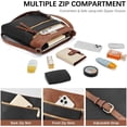 thumbnail image 4 of Crossbody Bags Purses for Women Trendy Soft Leather Shoulder Handbags with Adjustable Strap Zipper Pocket Medium, 4 of 7