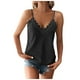 thumbnail image 2 of Camiseta sin mangas con cuello en V y encaje para mujer - Tirantes finos ajustables, blusa de verano holgada, tallas S-XL, 2 of 8