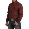 thumbnail image 2 of Cinch Red & Black Geometric Print - Mens Shirt  - Mtw1105724, 2 of 4
