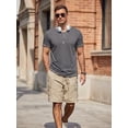 thumbnail image 5 of RICHCOIN Mens T Shirt Short Sleeve Crewneck Casual Color Block Summer Tops, 5 of 7
