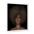thumbnail image 2 of Designart 'Portrait of Afro American Woman III' Modern Framed Art Print, 2 of 4