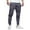 a-Dark Gray2782, variant on Mens Solid Color Jogger Pants Elastic Waist Drawstring Small Leather Label Patch Lightweight Casual Trousers For Street Daily Wear Stylish Bottoms