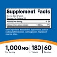 thumbnail image 5 of Nutricost Calcium Citrate (1,000mg) 180 Tablets - Vegan, GMO-Free, Gluten-Free, 60 Servings, 5 of 5