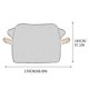 thumbnail image 2 of Protector universal para parabrisas de coche | Protector contra la nieve en invierno y parasol en verano | Diseño magnético resistente con bandas reflectantes nocturnas | Protección para todo tipo, 2 of 2
