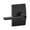 Black, variant on Schlage F80-Lat-Cen Latitude Single Cylinder Keyed Entry Storeroom Door Lever Set - Black