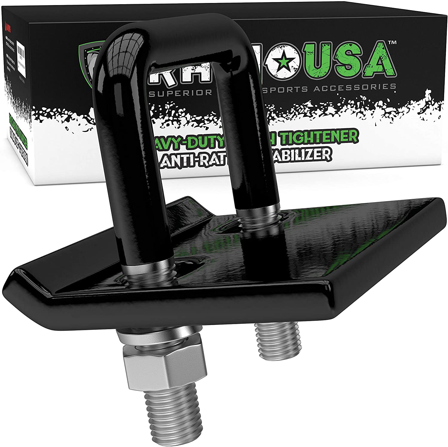 Rhino USA Hitch Tightner Anti Rattle Clamp Heavy Duty Stainless Steel Stabilizer For