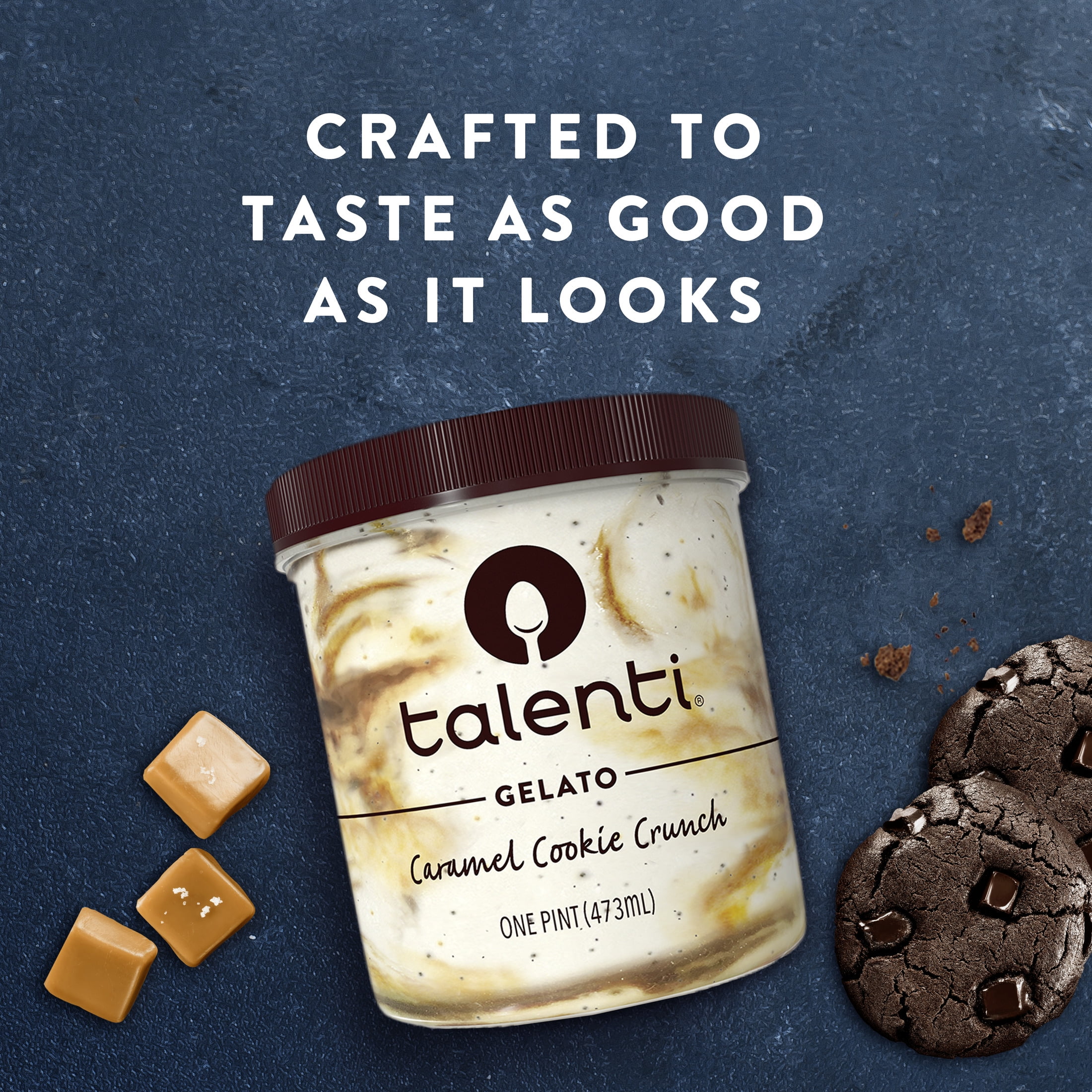 Talenti Gelato Caramel Cookie Crunch Frozen Desserts, 16 fl oz
