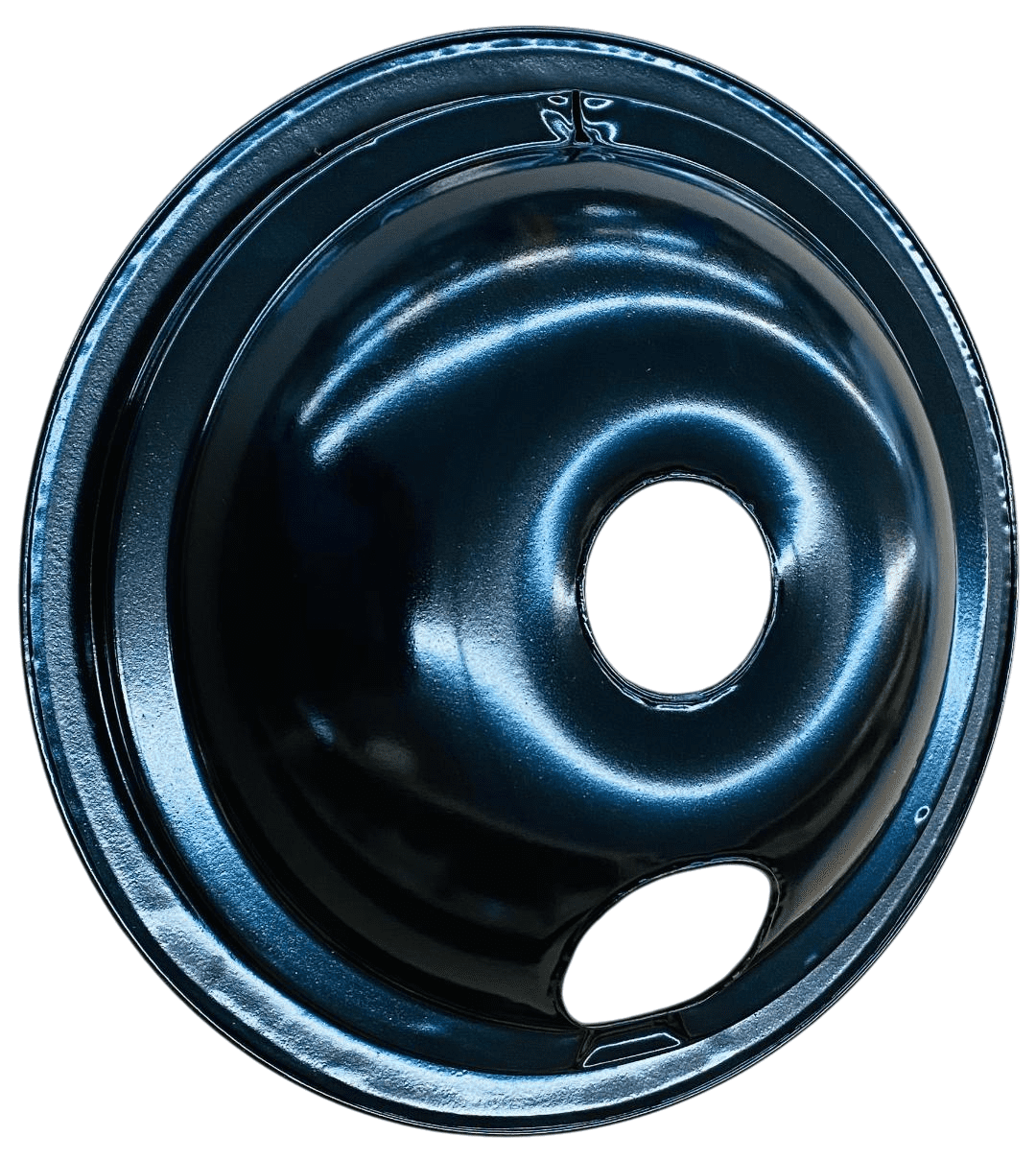 Black Porcelain Drip Tray, 4 Pack, for GE, (3) 6" WB31M20, (1) 8" WB31M19