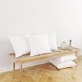 thumbnail image 2 of Ruvanti - Throw Pillows Insert, Pack of 2, (20 inch x 20 inch) Soft and Cozy, Square Decorative Pillows Fluffy Filler, Prefect for Sofa, Couch Pillows, Bed, Living Room, Outdoor Pillows - White, 2 of 9