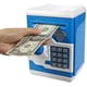 thumbnail image 1 of Tarro de dinero electrónico con dispensador automático, mini caja fuerte para cajero automático (azul), juguete de ahorro para niños, regalo de cumpleaños para niños y niñas, 1 of 5