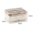 thumbnail image 6 of Pnellth Large Capacity Clear Organizer Sweater Storage Bag Bed Sheet Waterproof Organizer Foldable Storage Pouch, 6 of 8