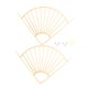 thumbnail image 4 of unbranded 1Jgo Soporte De Estante Dorado En Forma De Ventilador Para Uso En Hogar Y, 4 of 6
