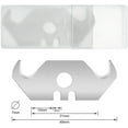 Utility Hook Blades Steel Hook Razor Blades Knife Blades for Roofing