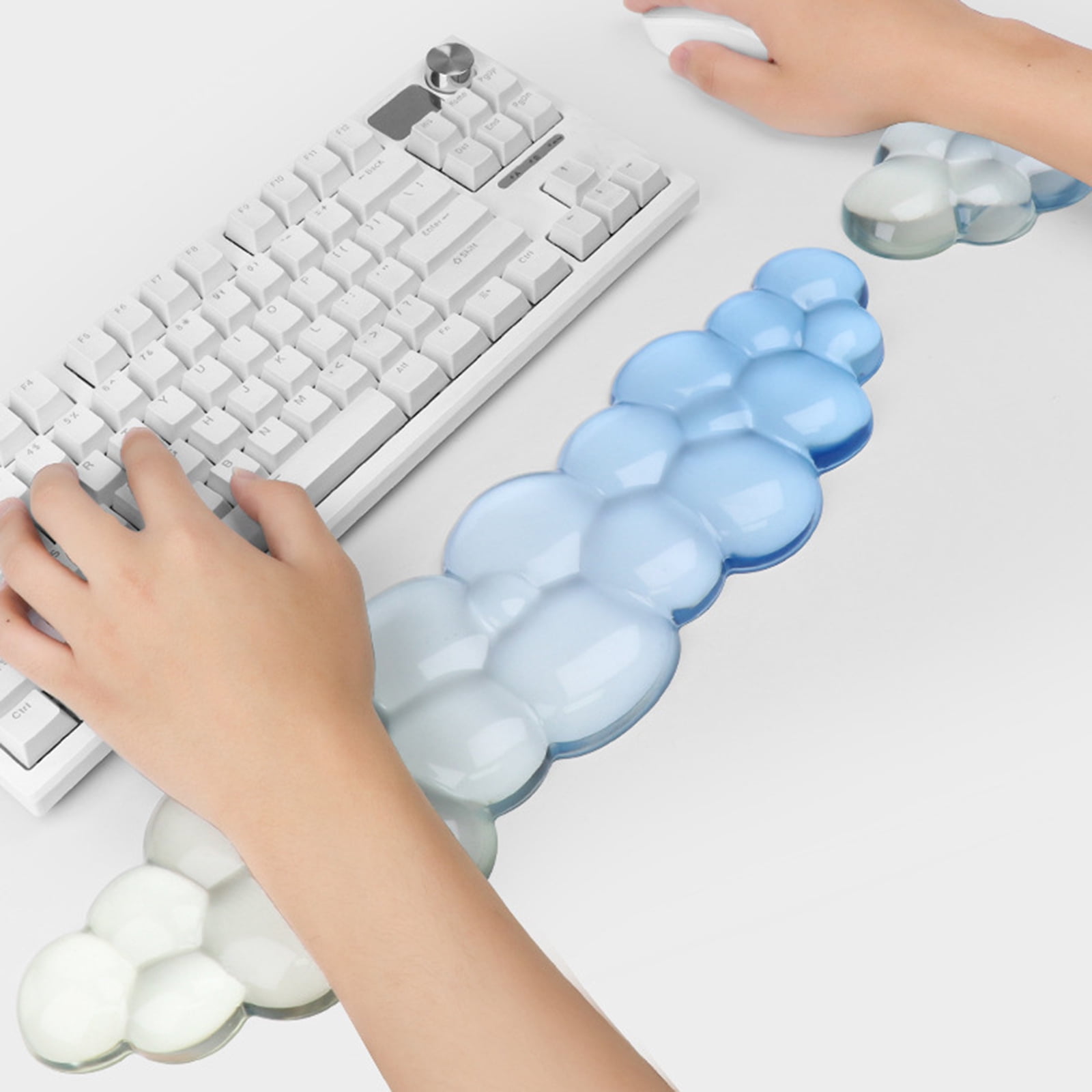 Cloud Pad Comfort Wrist Rest For Keyboard And Cushioned Support Mat With Concave Designing Sweat Proof