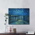 thumbnail image 7 of Starry Night Decor, Van Gogh Wall Art Starry Night Over the Rhone Canvas Print, Wan Gogh Canvas Wall Art, Ready To Hang for Living Room Home Wall Decor 11x14, 7 of 7