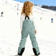 thumbnail image 6 of Kids Snow Pants Waterproof Insulated Ski Pants Girls Snow Bibs Adjustable Strap Snowboard Overalls Lightweight Winter Snowsuit,Green 12-13 Years, 6 of 6