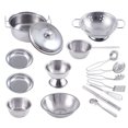thumbnail image 1 of Juguetes para jugar a las casitas, juguetes anticaída de acero inoxidable para niños y niñas, juego de juguetes de cocina para niños, 1 of 5