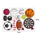 thumbnail image 2 of Houderco Stickers Para Pared Con Arte Deportivo Para Decorar , Y Dormitorio Fácilmente, 2 of 7