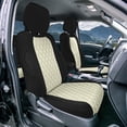 thumbnail image 6 of For 2022-2026 Nissan Frontier FH Group Custom Fit Neoprene Car Seat Covers Wateropoof - Beige Full Set, 6 of 6