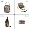 thumbnail image 3 of FORMRS Crossbody Bag for Women Quilted Travel Shoulder Cell Phone Purse with Chain Strap Handbag, Dark Floral, 3 of 7