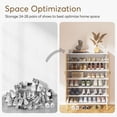thumbnail image 7 of Tribesigns 6-Tier Entryway Shoe Cabinet, Adjustable Wooden Storage Organizer with Doors, Wood, 7 of 7