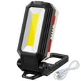 thumbnail image 2 of LED Work Light 1200mAh IP65 Waterproof Job Site Light Magnetic COB Workshop Lamp USB Rechargeable Workshop Torch Inspection Light 360° Rotating Camping Lamp for Outdoor Fishing, 2 of 10