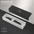thumbnail image 2 of Parker IM RollerBall Pen, Black Lacquer Gold Trim with Fine Point Black Ink Refill, Gift Box (1931659), 2 of 7