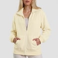 thumbnail image 2 of Godom Womens Sweatshirt Casual Long Sleeve Full Zipper Pullover Lightweight Sweatshirts Tops Fall Fashion Jackets 2025, 2 of 7