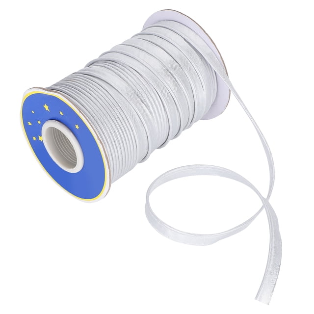 Sewing Braid, Edging Braid, Consistent Color Piping Bias Tape Sewing Trims For Hemming Piping Sewing Clothing Making Silver,Gold
