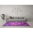thumbnail image 3 of Ahgly Company Indoor Square Persian Purple Traditional Area Rugs, 4' Square, 3 of 4