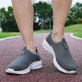 thumbnail image 5 of CAICJ98 Mens Slip On Shoes Mesh Walking Shoes Breathable Casual Shoes Lightweight Athletic Sneaker for Men Grey,10, 5 of 5