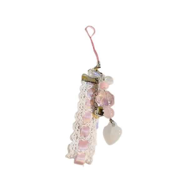CIYISON Handcrafted Phone Pendants Sweet Phone Charm Stylish Beads Phone Chain Charming Decorations Suitable for Phones and Bag