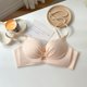 thumbnail image 1 of Conjunto de sujetador sexy y cómodo para niña, ropa interior con escote pequeño, fruncido en el pecho, sin aros de acero y antiflacidez, 1 of 6