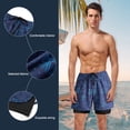 thumbnail image 1 of Traje De Baño Bañador para hombre de doble capa, pantalones cortos para correr, ropa deportiva de secado rápido (3XL) Ndcxsfigh Para Estrenar, 1 of 9