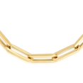 thumbnail image 3 of Jewelstop 14K Gold 30" Yellow Finish 6.1mm Polished Oval Cable Bracelet with Lobster Clasp (18 IN), 3 of 5