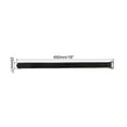 thumbnail image 2 of Uxcell Fastening Hook and Loop Cable Tie 17.7x0.9 Inch Reusable with Buckle Wire Strap for Cord Management Black 10Pcs, 2 of 5