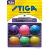 Stiga One-Star 6-Pack Table Tennis Balls, Multi-Colors