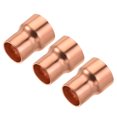 thumbnail image 1 of Unique Bargains Raccord de Réduction en Cuivre avec Embout Anti-Sueur, 1/2 x 5/8 Po ID pour Adaptateur de Réfrigération CVC, Lot de 3, 1 of 5