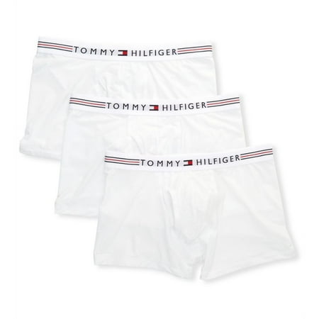 Men's Tommy Hilfiger 09T3600 Stretch Pro Trunks - 3 Pack (White M)