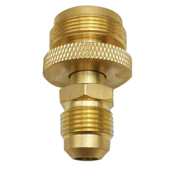 JIAHAOO 1lb Propane Regulator to 3/8 Male Flare Adapter for 1lb Appliances to 20-100 lbs Tanks Secure Gas Connection Brass