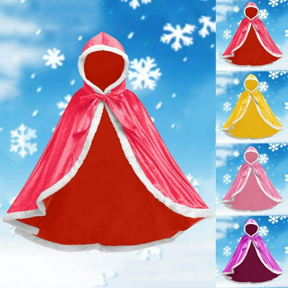 Hvyesh Princess Cloak with Hood Halloween Christmas Cosplay Cape