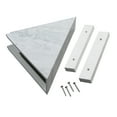 thumbnail image 1 of Palisade Vinyl Waterproof Corner Shower Shelf Polar Frost, 1 of 7