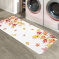 thumbnail image 6 of Autumn Maple Leaf Kitchen Floor Mats, Retro Watercolor Leaves Plant 2 PCS Anti Fatigue Area Runner Rugs Set Orange Foliage Non-Slip Bathroom Comfort Standing Mat Home Decor, 6 of 6