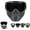 Black, variant on Detachable Full Face Protective Goggle Mask, Anti-Fog Breathable Protective Shield, Universal Tactical Eyewear for Airsoft Paintball Ski Outdoor Riding
