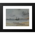 thumbnail image 2 of Joseph Mallord William Turner 14x11 Black Modern Framed Museum Art Print Titled - Ship Aground Brighton (1830), 2 of 5