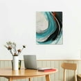 thumbnail image 3 of Nawypu Canvas Painting Abstract Wall Art Teal Wall Art Living Room Canvas Wall Art Bedroom Wall Art Bathroom Wall Art Abstract Watercolor Home Decor Kitchen Poster Art,Wall Decor Painting, 3 of 5