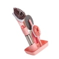 thumbnail image 3 of Juego de cepillos para ollas Juego de cepillos para sartén de cocina con mango largo Repuesto Dispensador de esponja de limpieza, rosa tholdsy HA005249-03, 3 of 7
