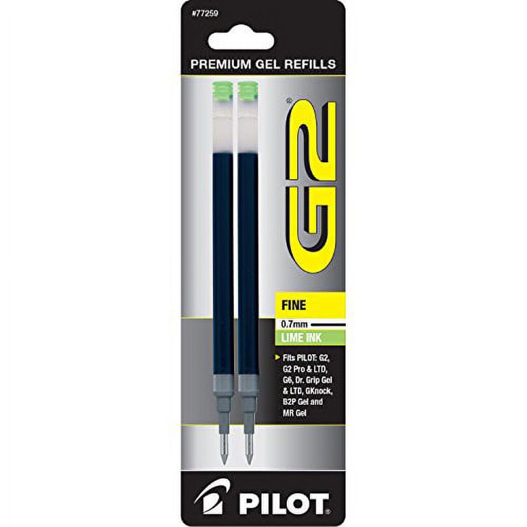 PILOT G2 Premium Refillable & Retractable Rolling Ball Gel Pens, 0.7mm Fine  Point, Green, 3-Pack